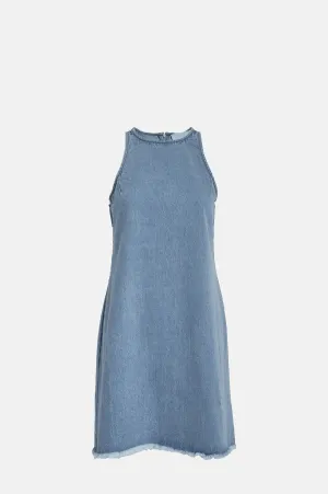 Jany Short Dress Light Denim