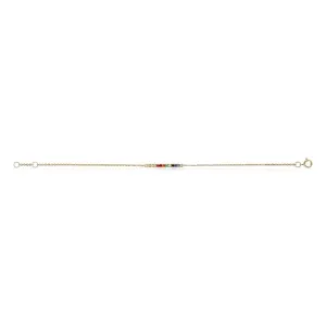 Josephine 18K Gold Bracelet w. Sapphires & Tsavorites