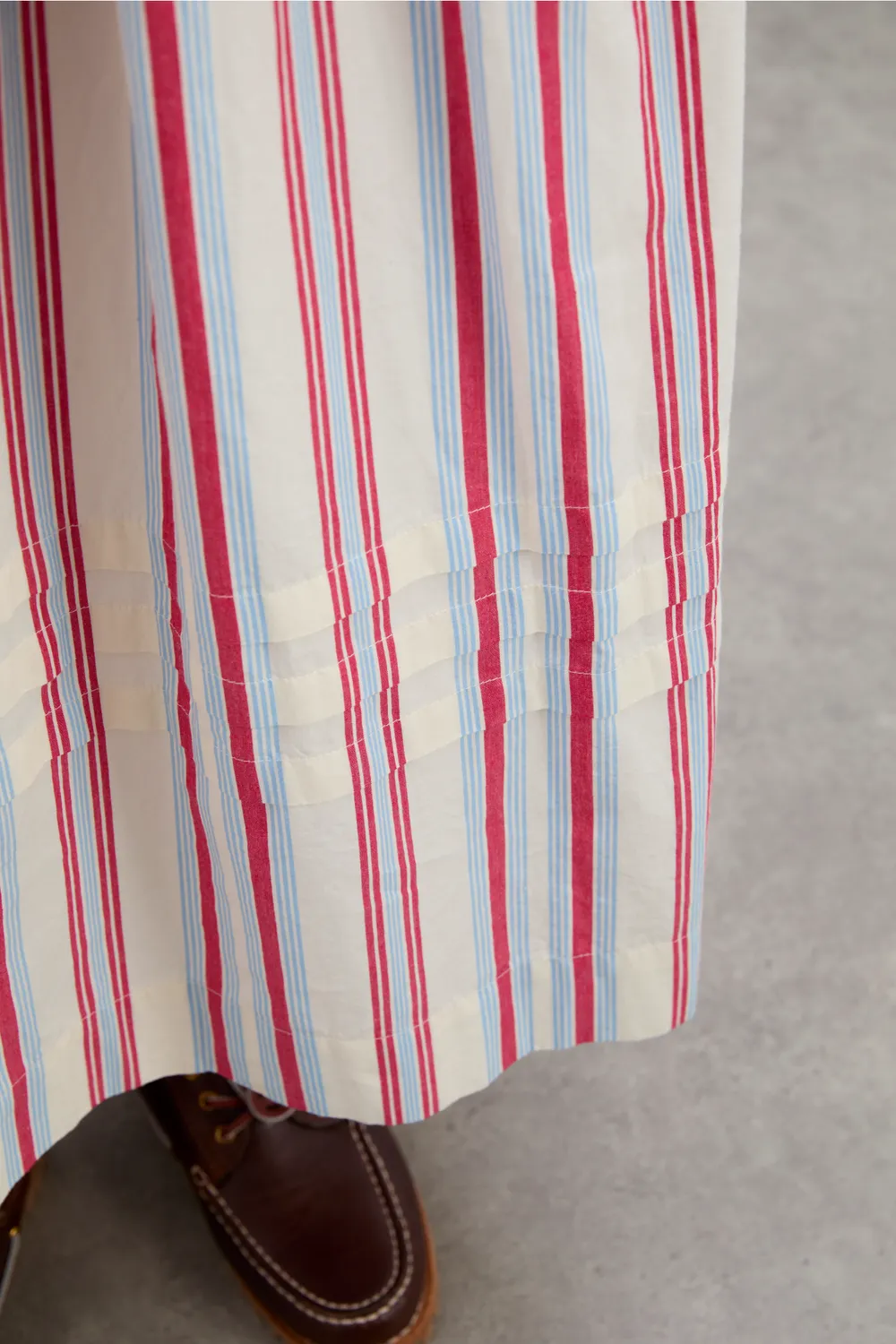 Josephine Midi Dress Butter Cherry Stripe Multi