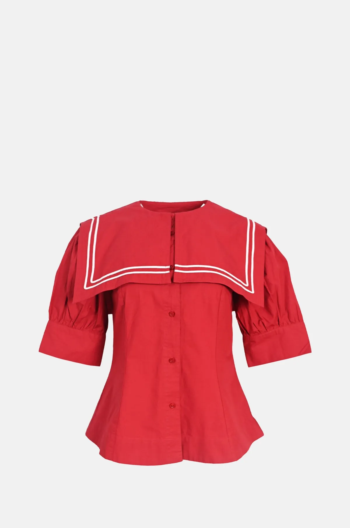 Keisha Blouse Cherry Red