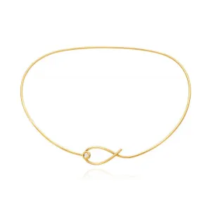 Kharisma 18K Gold Neckring w. Diamond
