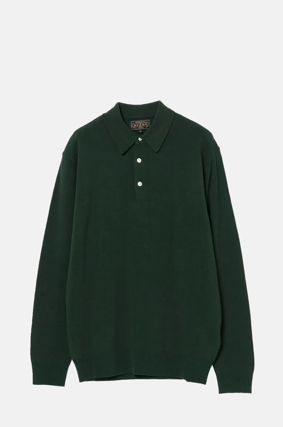 Knit Polo L/S 12G Green
