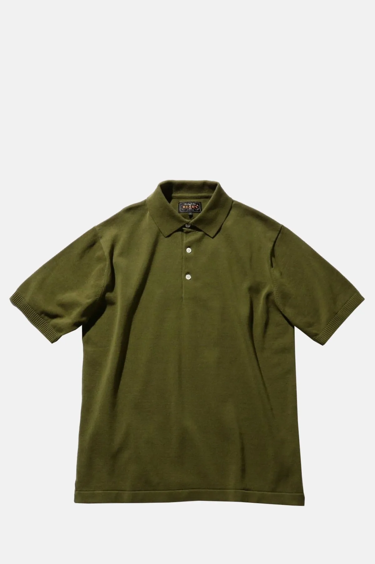 Knit Polo S/S 12G Green