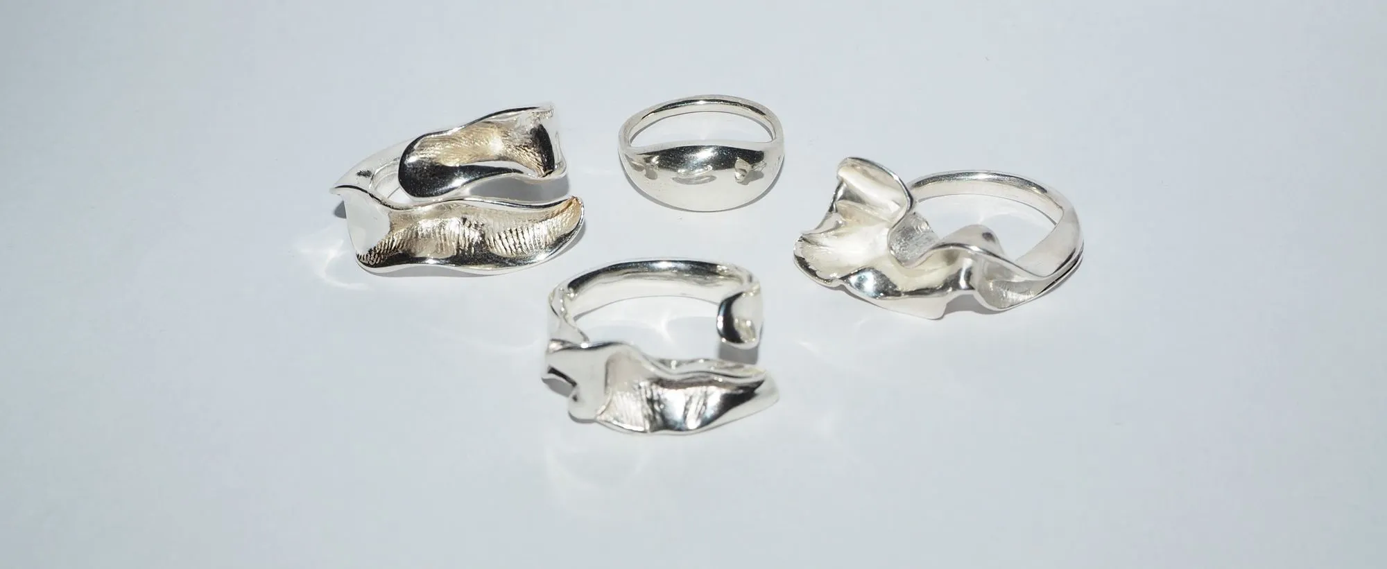 Lactuca Open Silver Ring