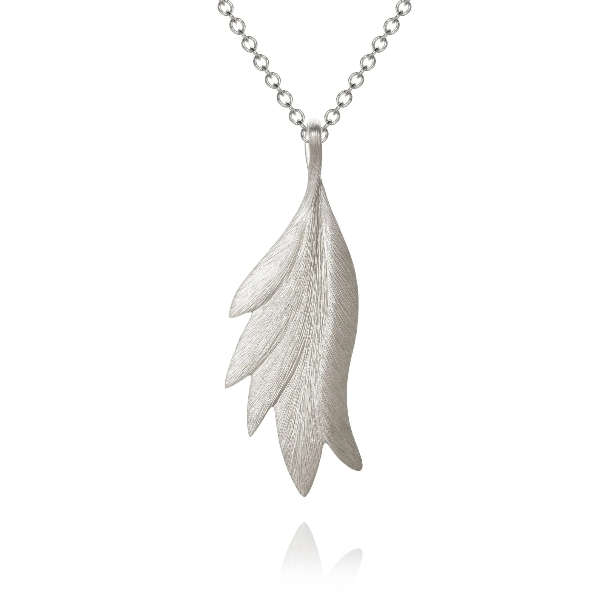 Large Aura Silver Necklace