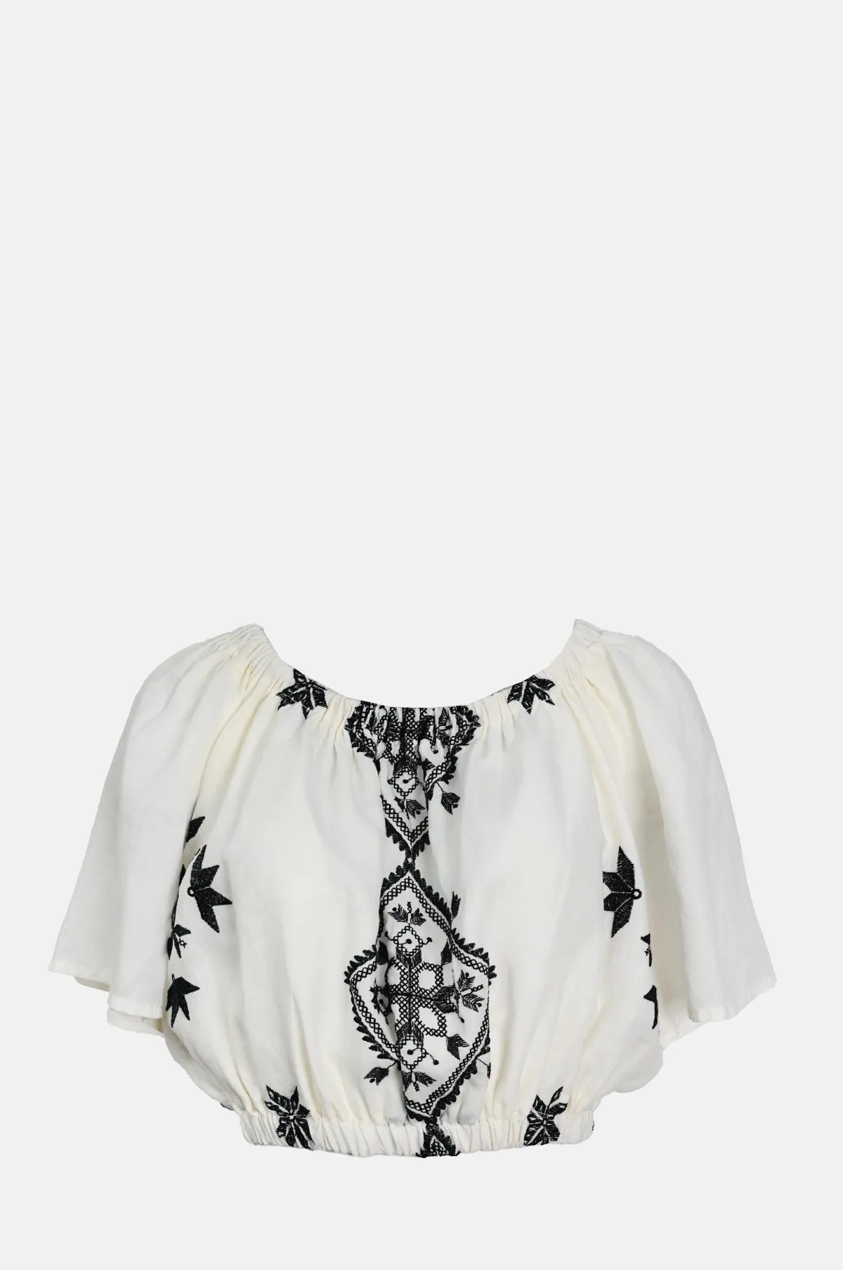 Lefkada Strapless Top Natural/Black