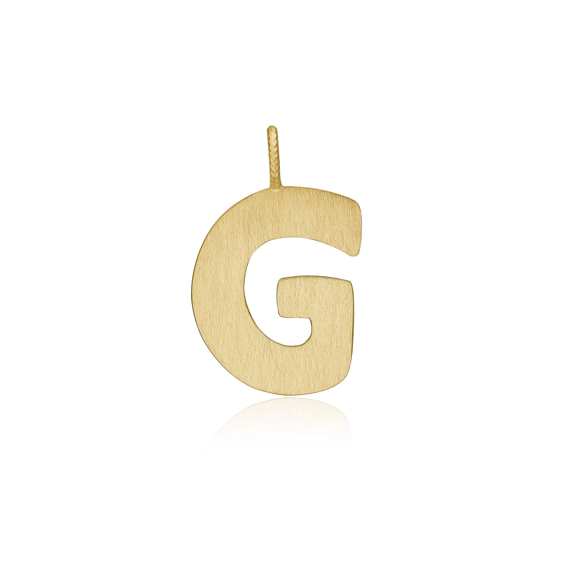 Letter G 18K Gold Pendant