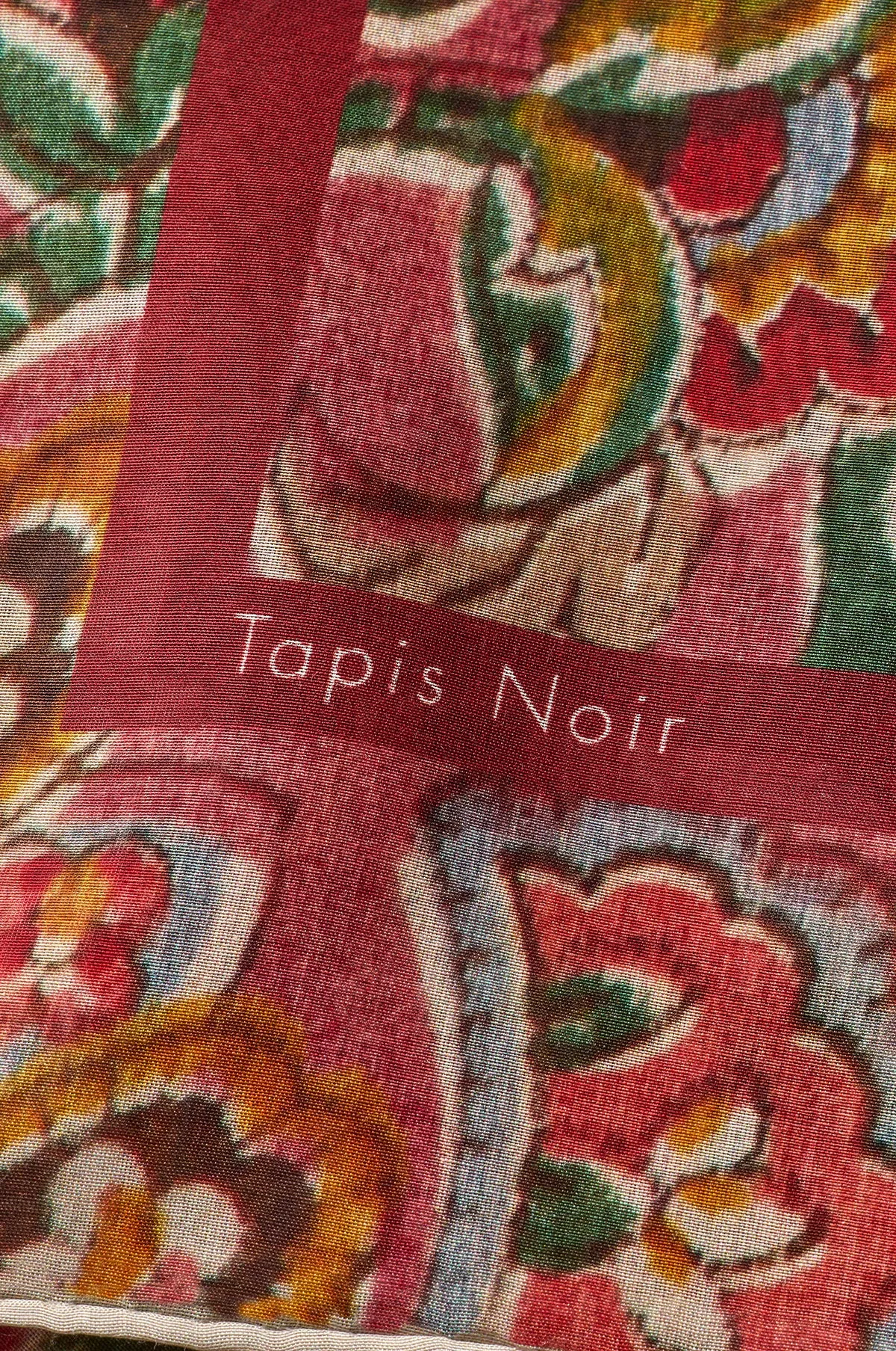Light Pink Paisley Scarf Red