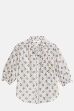 Lindi Print L/S Top Ecru