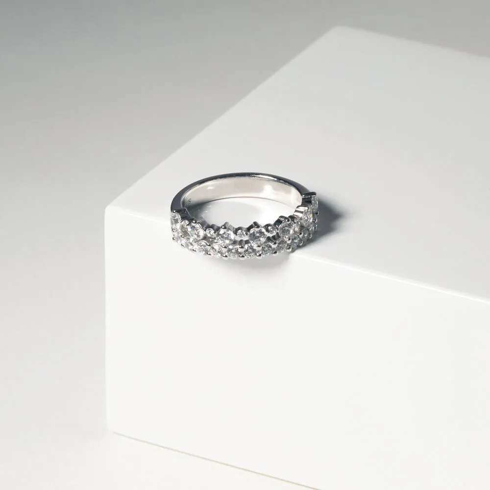 Livigno Silver Ring w. Zirconias