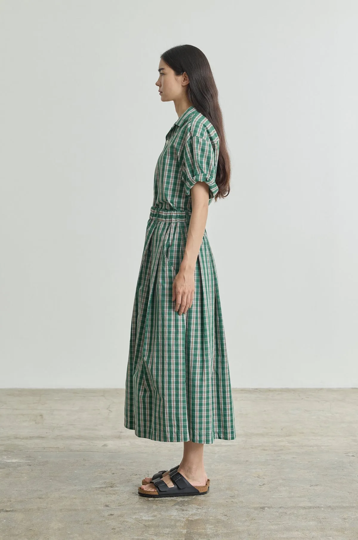 Lola-W Skirt Green Check