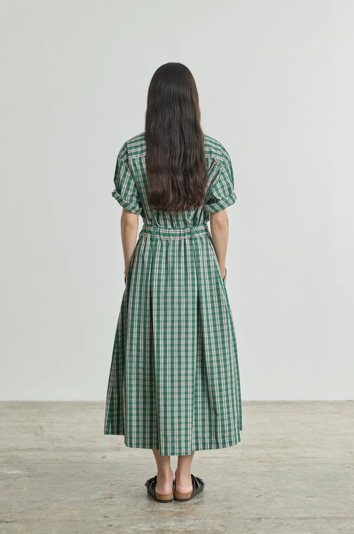 Lola-W Skirt Green Check