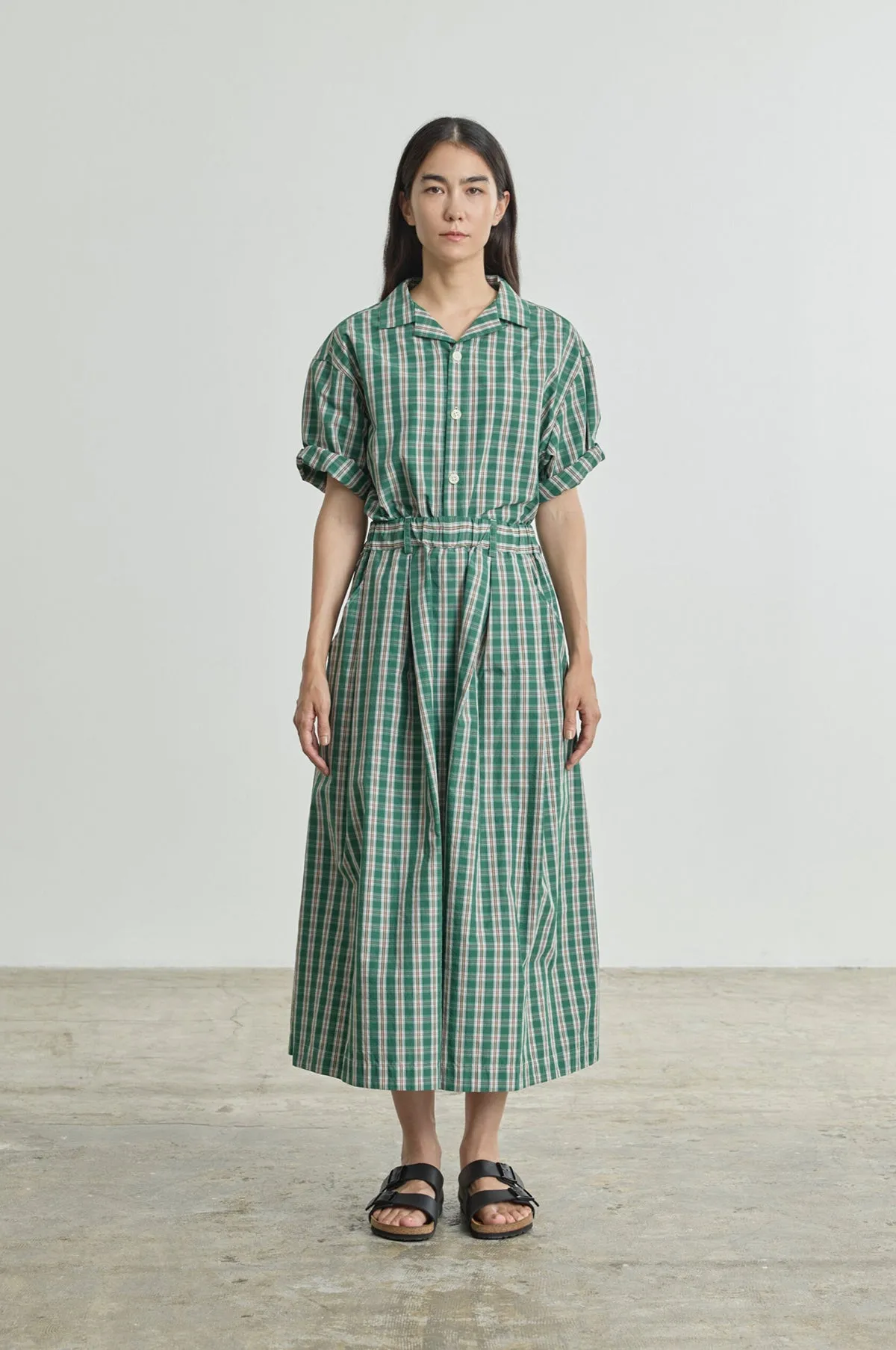 Lola-W Skirt Green Check