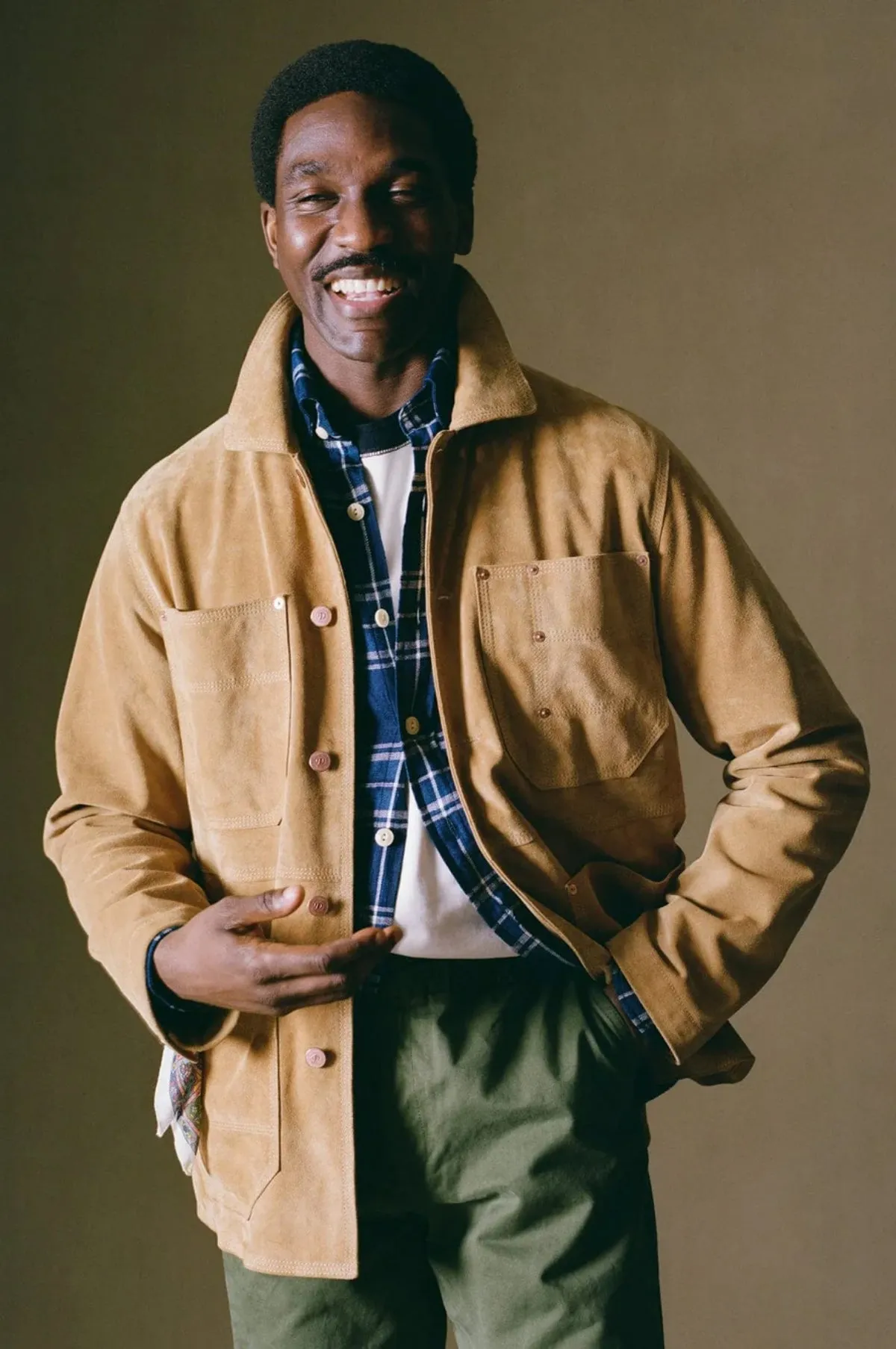 Long Point Check Work Shirt Indigo