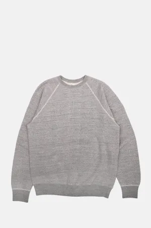 Loop Wheel Crew Neck Sweatshirt Heather Grey