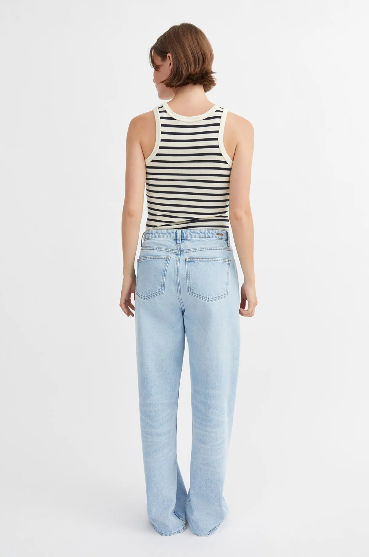 Loui Tank Top Dark Navy/White Stripe