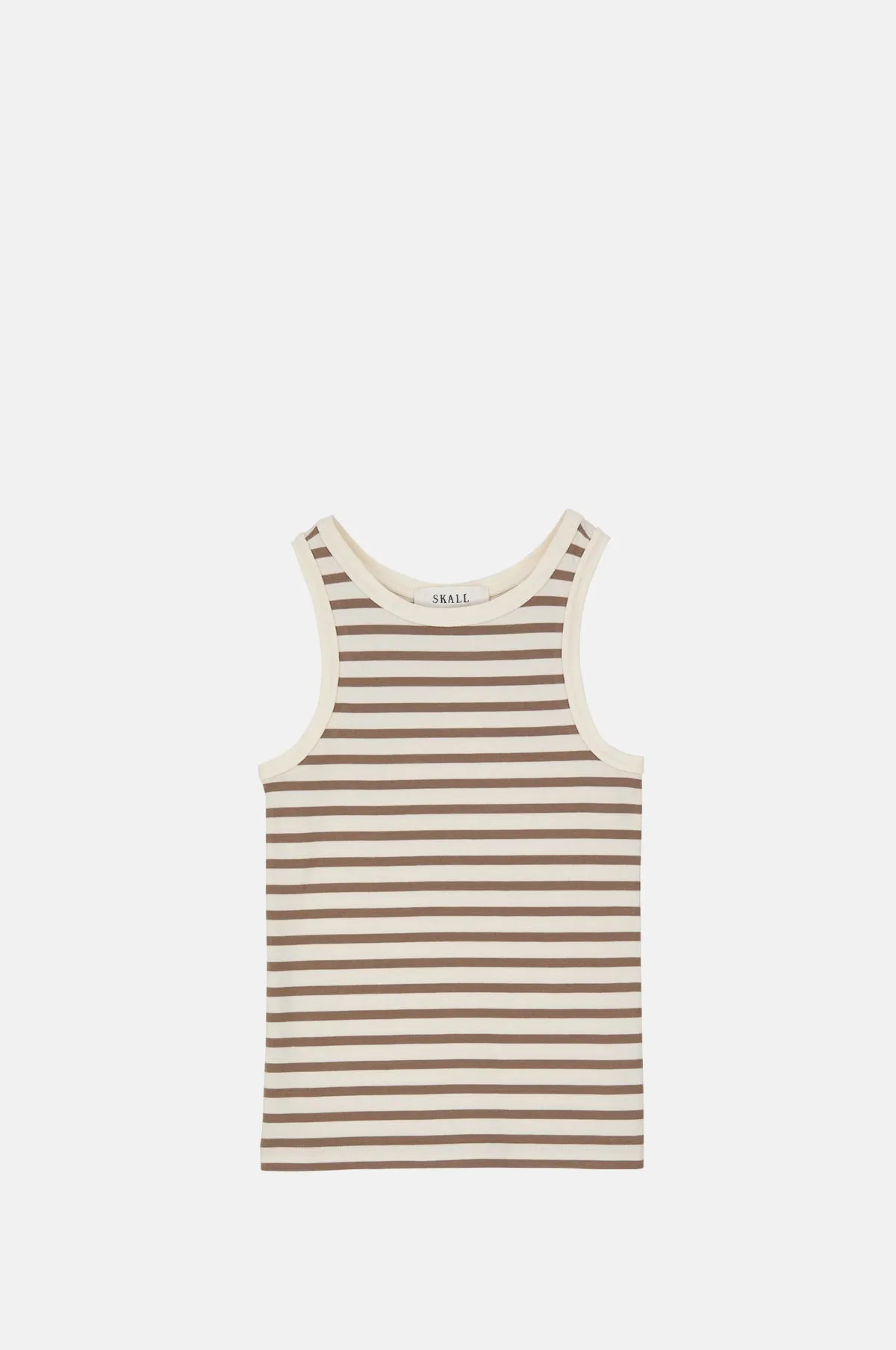 Loui Tank Top Light Brown/White Stripe