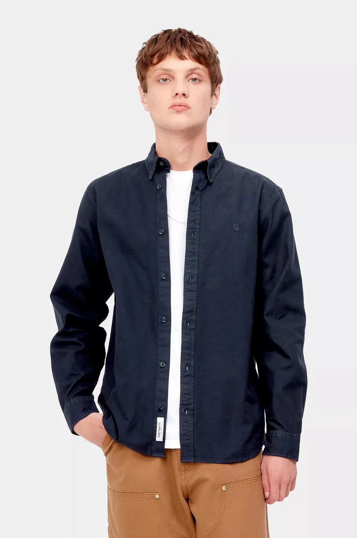 L/S Bolton Shirt Dark Navy