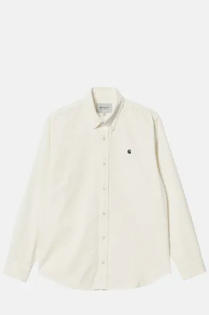L/S Madison Fine Cord Shirt Wax/Black