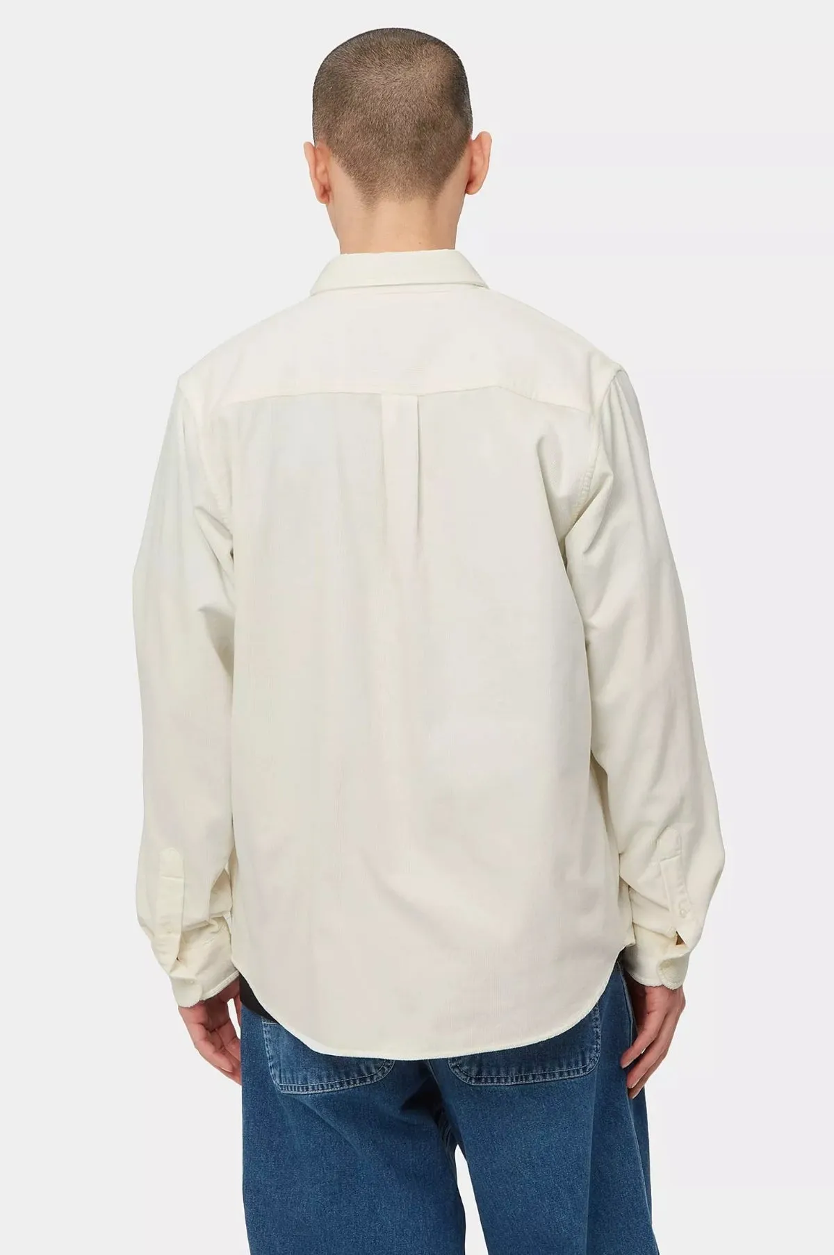 L/S Madison Fine Cord Shirt Wax/Black