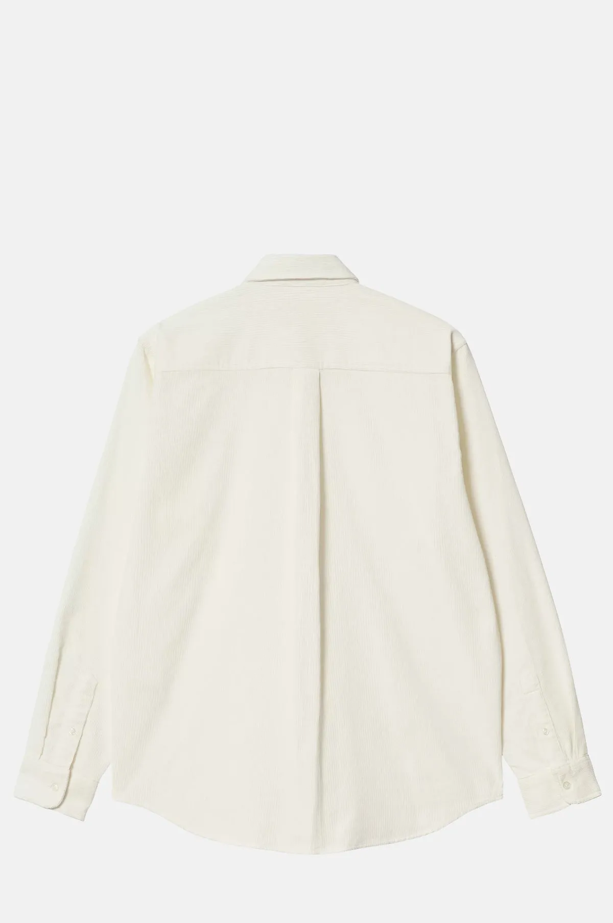 L/S Madison Fine Cord Shirt Wax/Black