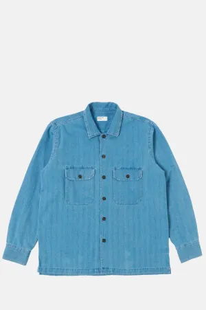 L/S Utility Shirt Washed Indigo
