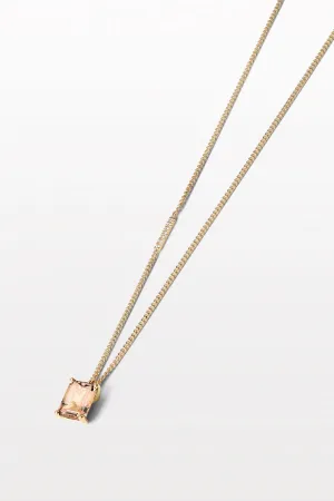 Lustre 01 18K Gold Necklace w. Morganite