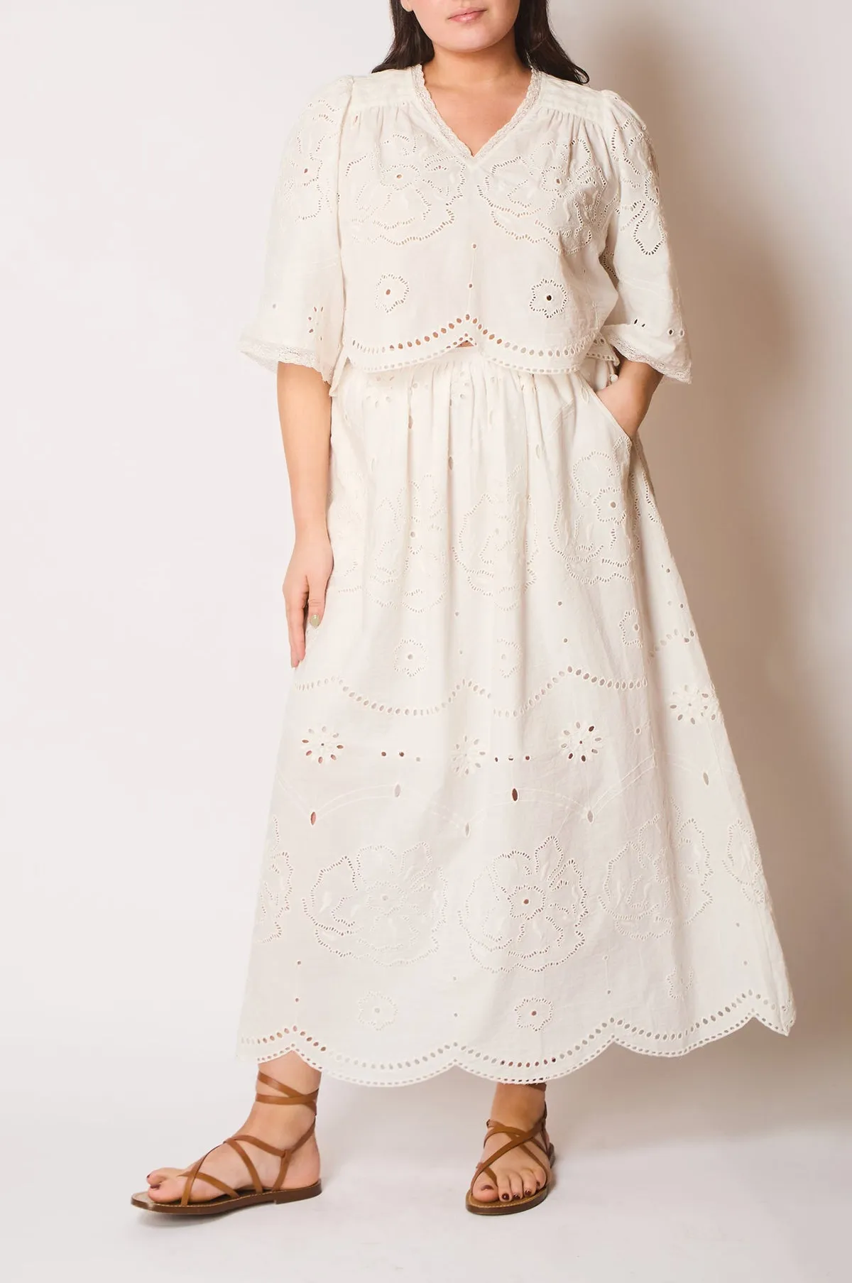 Mabel Top Vintage White