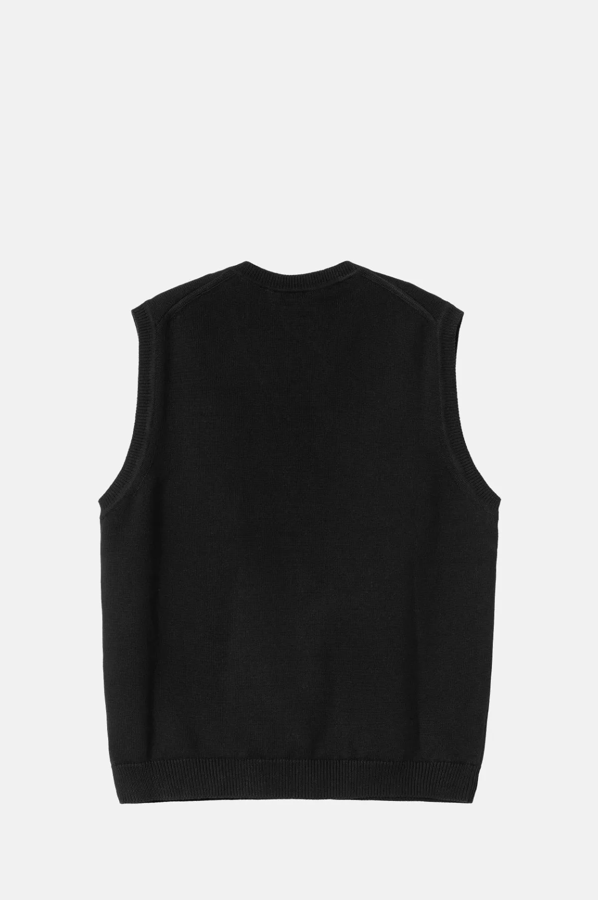 Madison Vest Sweater Black/White