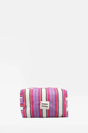 Make Up Bag Pink Stripe