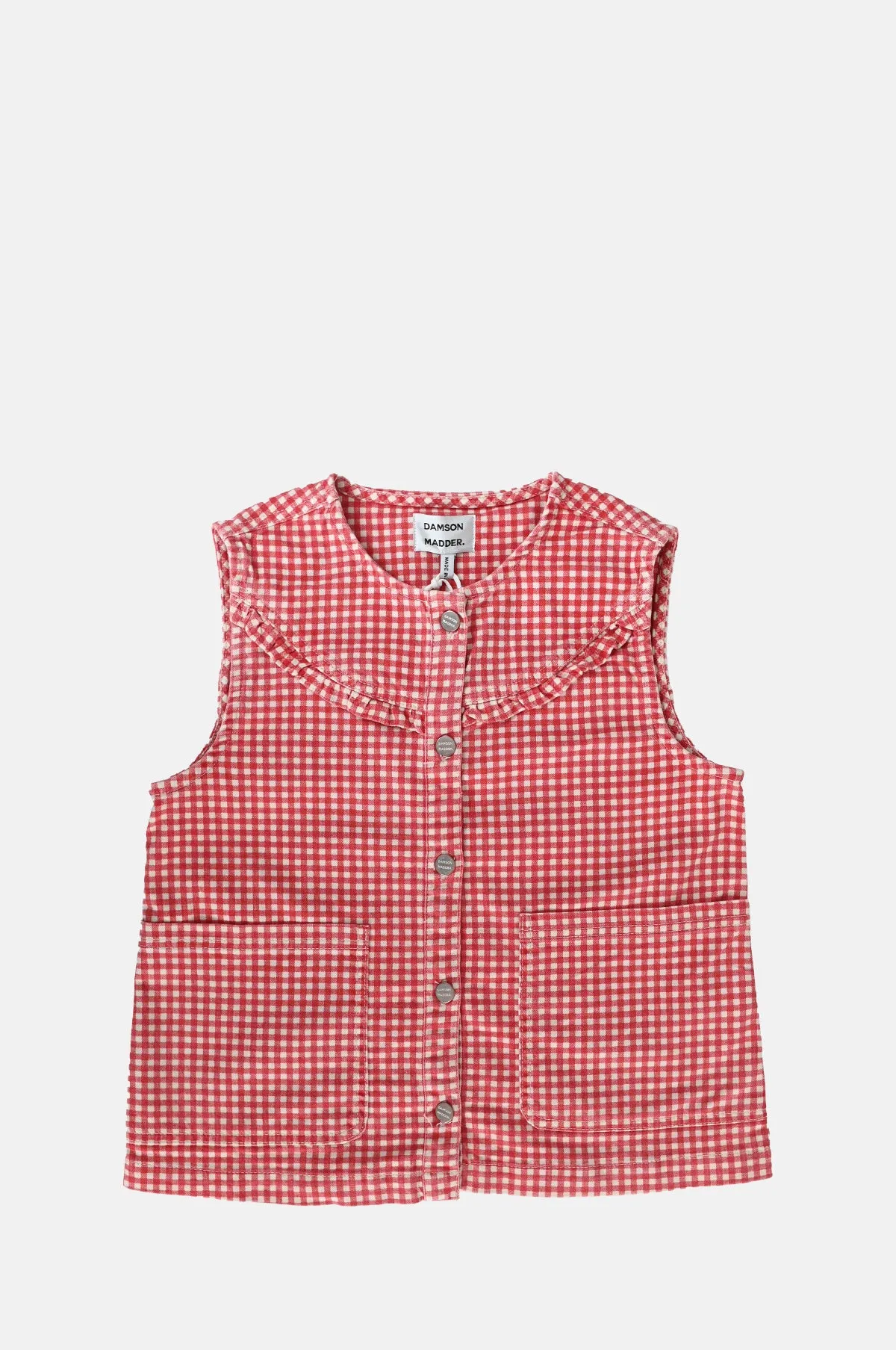 Mari Gilet Red Gingham