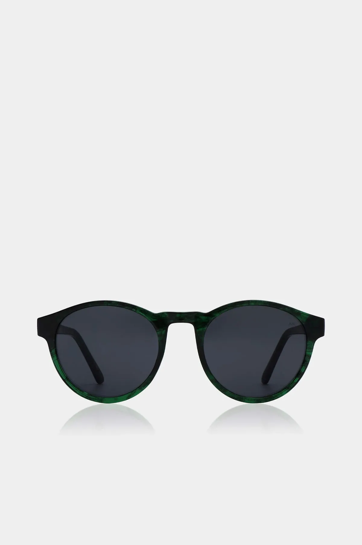 Marvin Sunglasses Green Marble Transparent