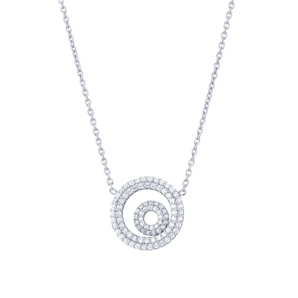 Matiné 18K Whitegold Necklace w. 93 Diamonds