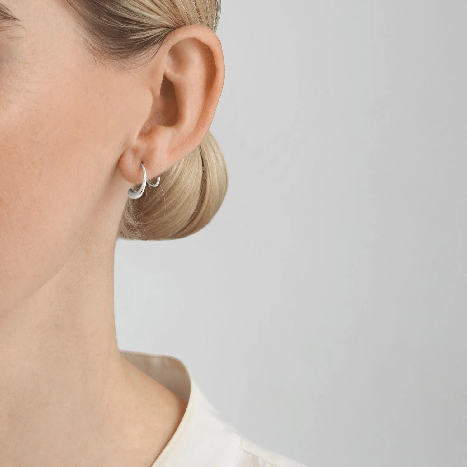 Mercy Swirl Silver Earrings