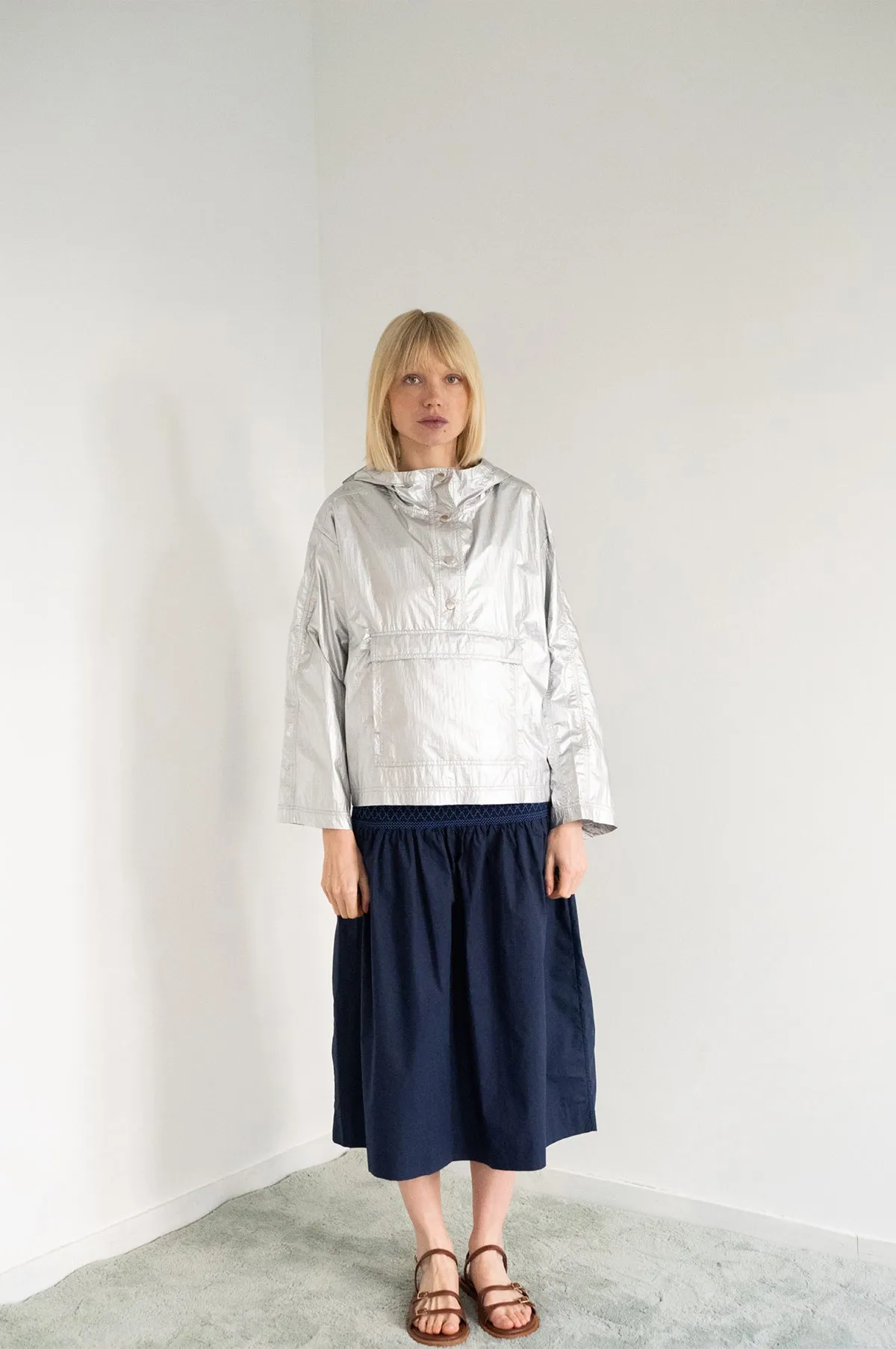 Metallic Jacket Silver Metallic
