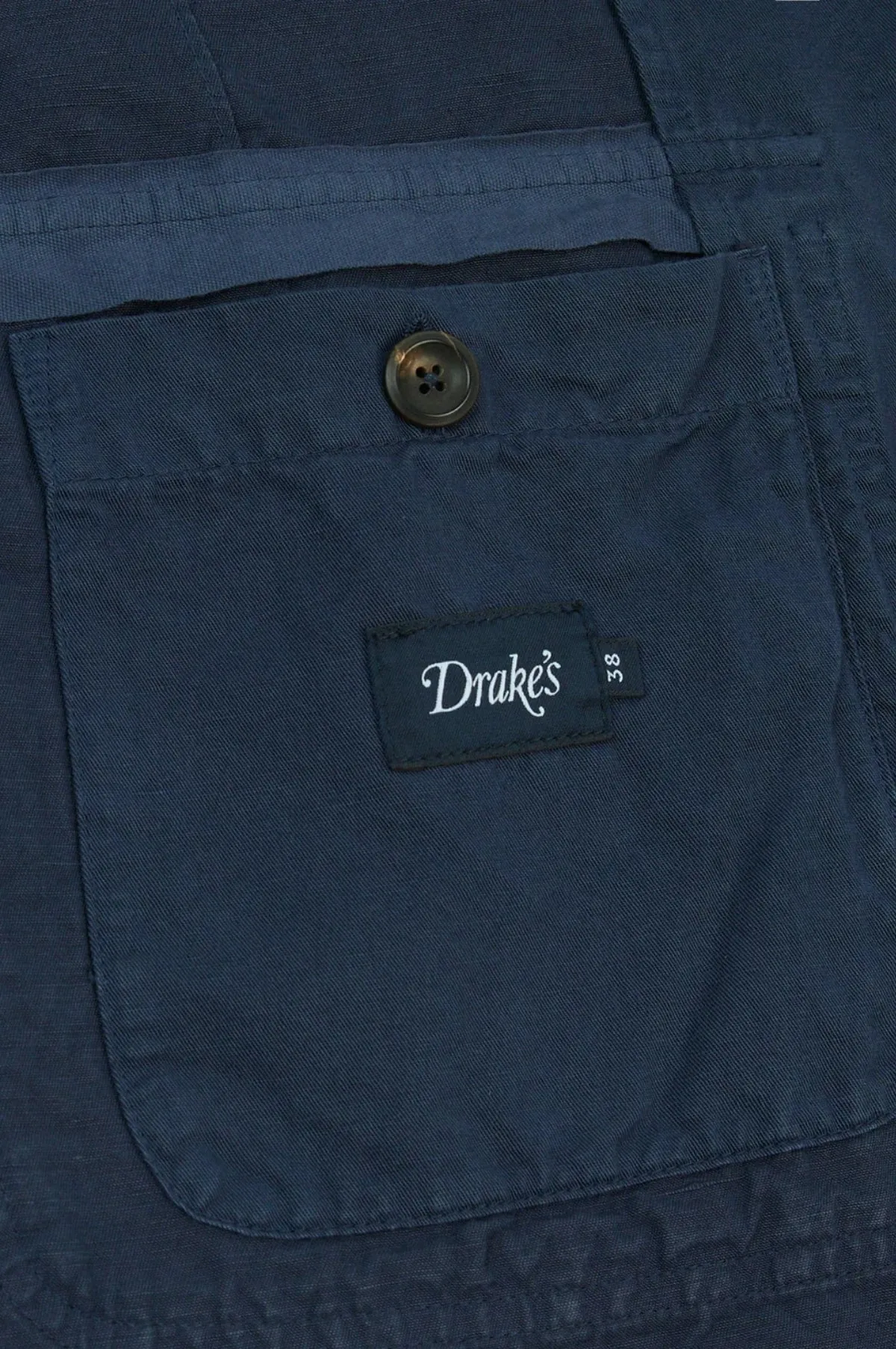 MKI Cotton Linen Games Blazer Navy