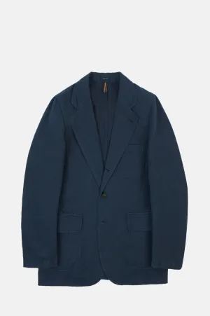MKI Cotton Linen Games Blazer Navy
