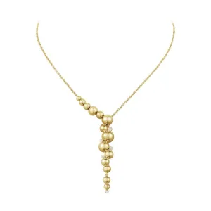 Moonlight Grapes half full 18K Gold Necklace w. Diamonds