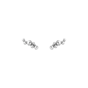 Moonlight Grapes Long Crawler Silver Earrings