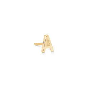 My A 18K Gold Stud w. Diamond