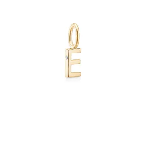 My E 18K Gold Pendant w. Diamond
