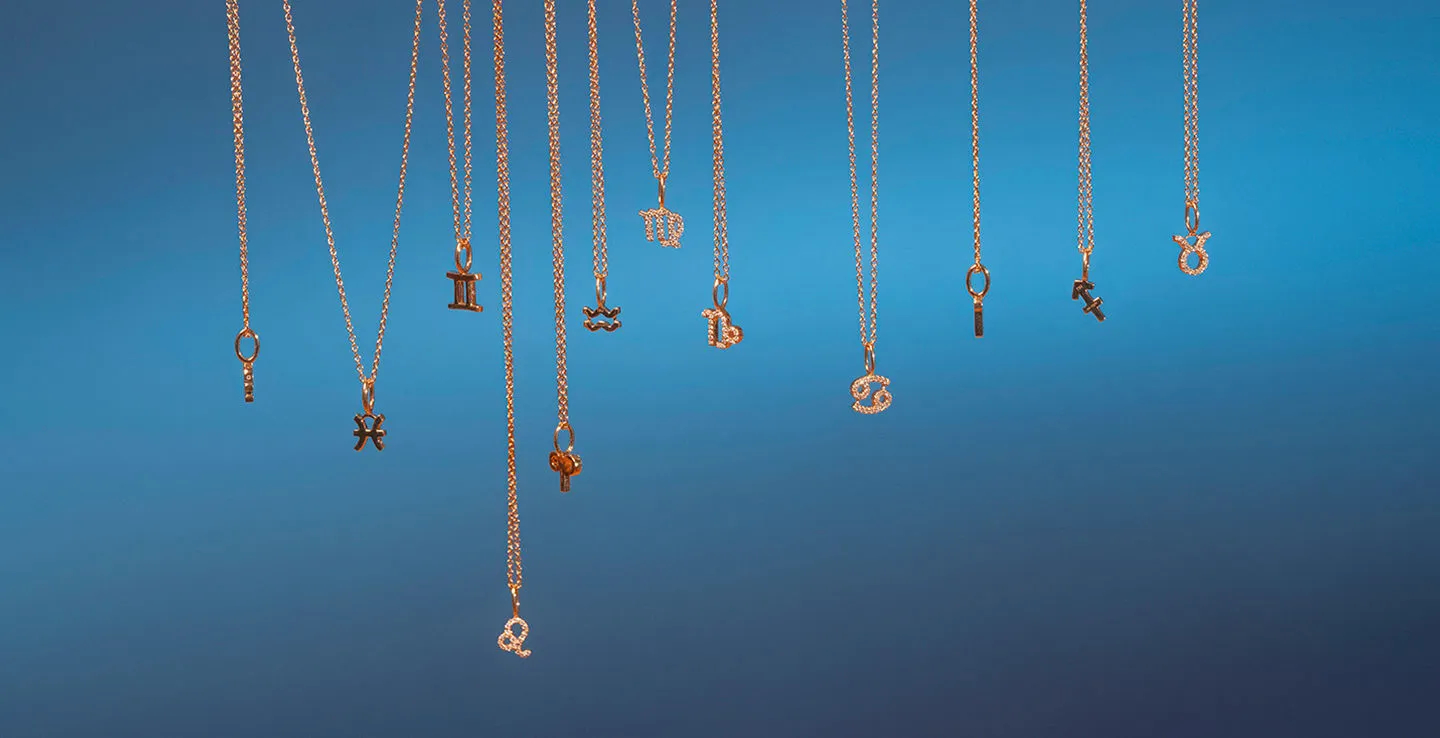 My Zodiac Pavé Leo 18K Gold Pendant w. Diamonds