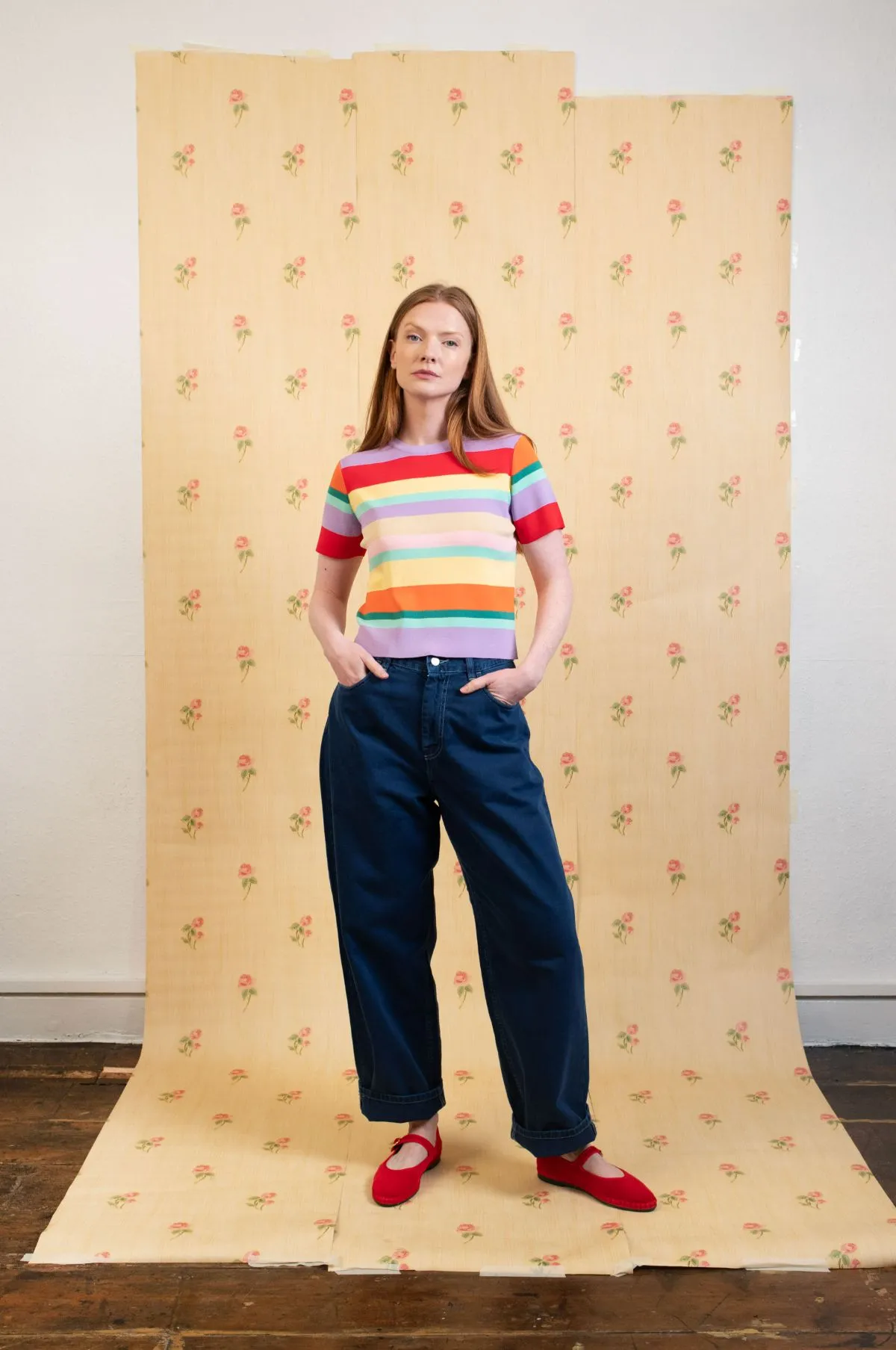 Nalini Top Capri Stripe Multi