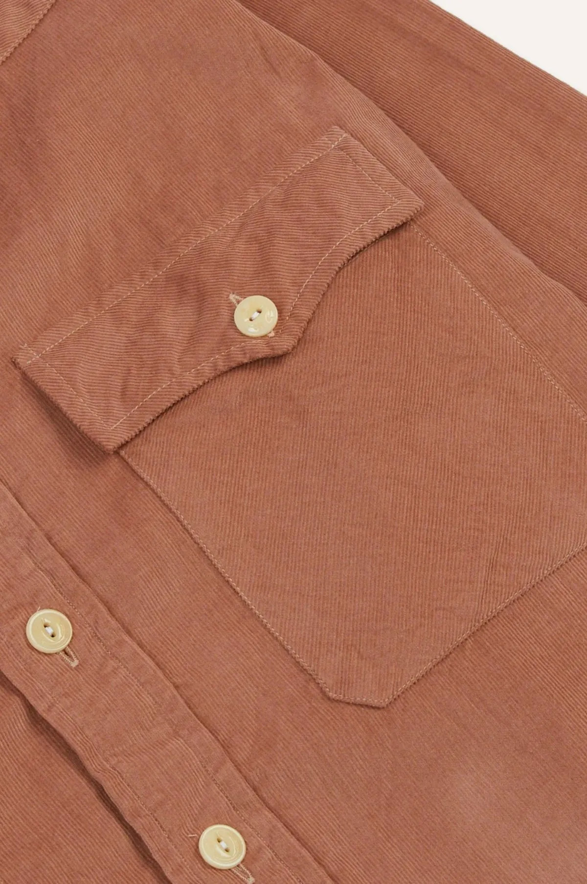 Needlecord Western Shirt Washed Pink