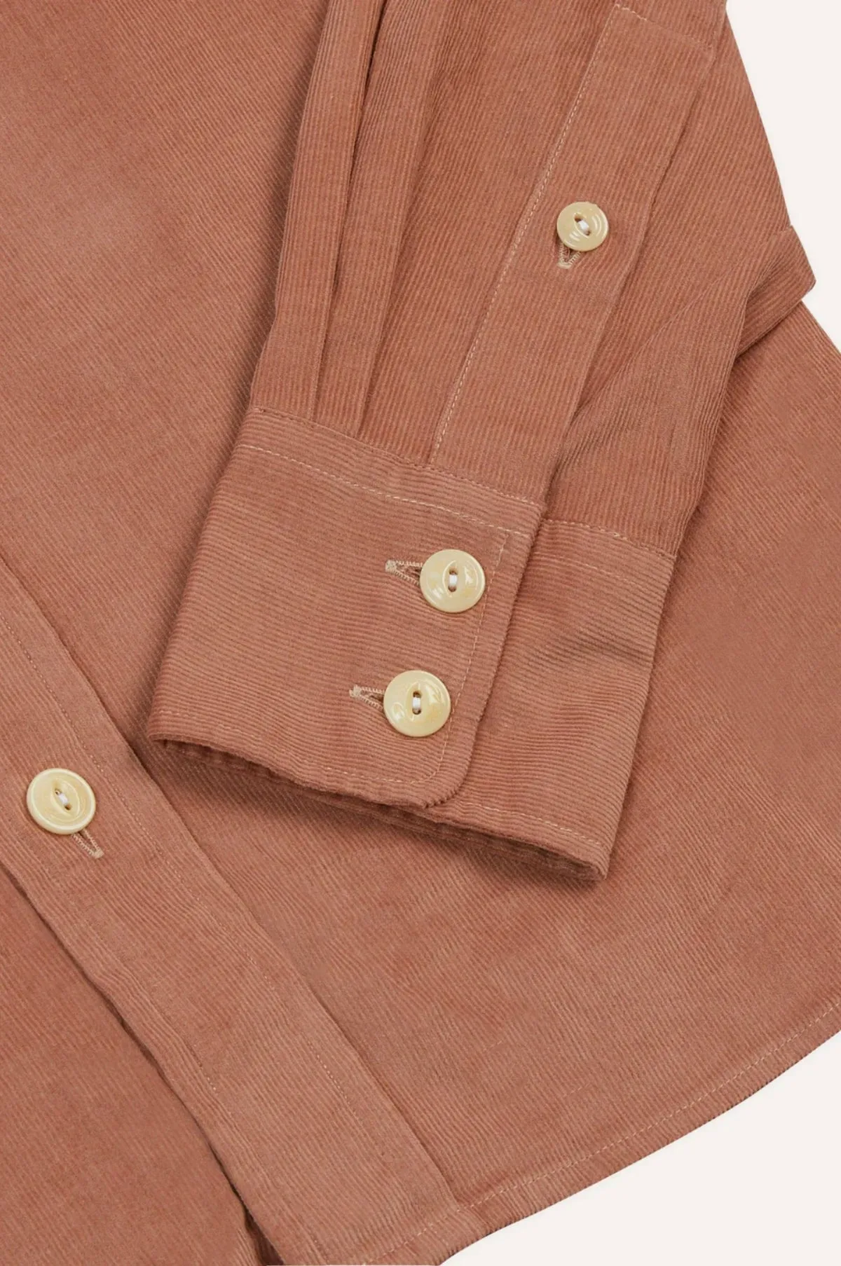 Needlecord Western Shirt Washed Pink