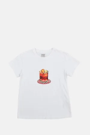 Negroni Shrunken Tee White