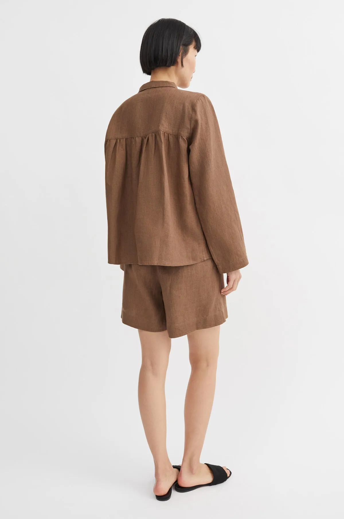 Nettle Shirt Cedar Brown