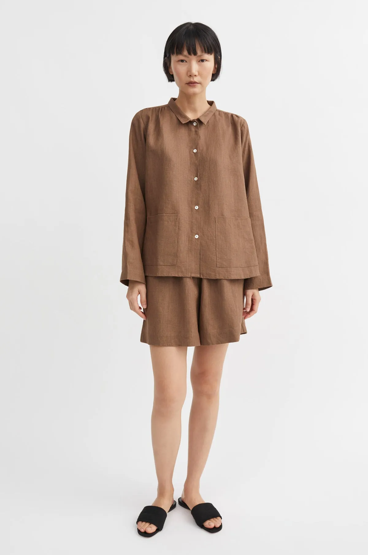 Nettle Shirt Cedar Brown