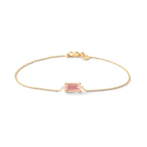 Nord Pink 18K Gold Bracelet w. Tourmaline & Diamond