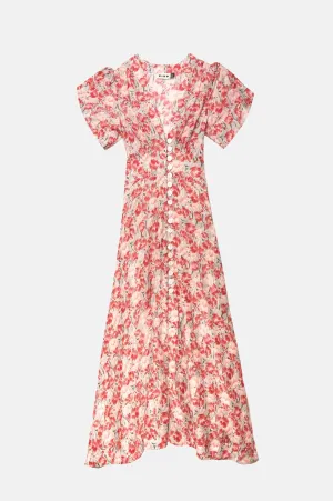 Novara Dress Tulip Fields Red